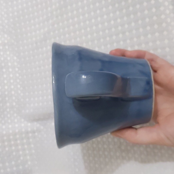 Vance Kitira Pottery Mug Rustic Primitive Coffee Tea Latte Blue Cup Mug - Picture 6 of 6